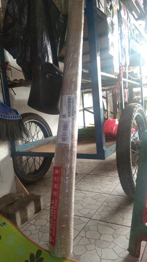 Payung Tenda Pantai 220cm Pelangi Double (2 Lapis/ 2 Layer/  2 Helai) Anti-uv.