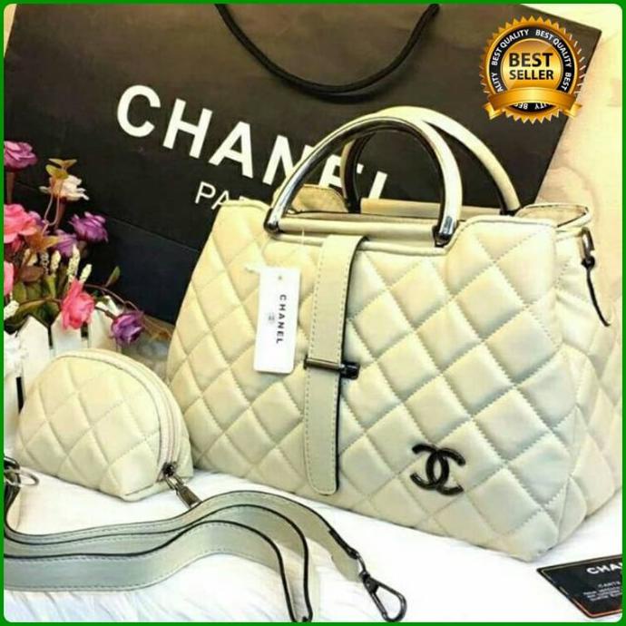 Tas Murah Tas Wanita Lidah Hand Bag Import Batam Tas Selempang Wanita Chanel Ori - Biru