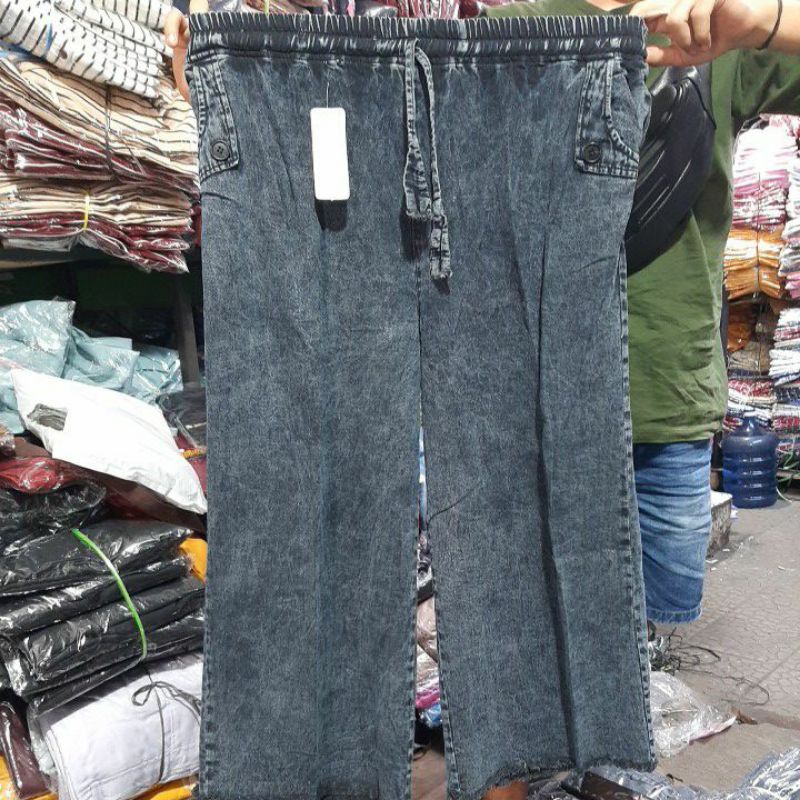 Jogger jeans super jumbo Lp 130cm++//Baggy jeans jumbo//kulot jeans rawis jumbo