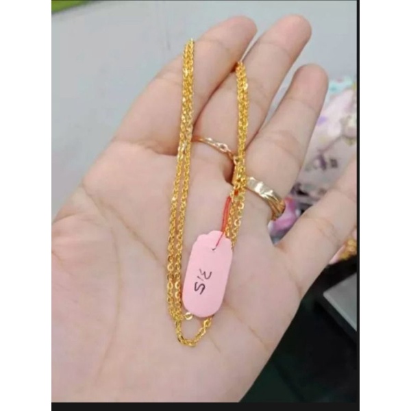 kalung cantik nuri gold titanium asli