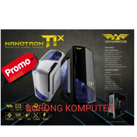 Terbaru  CASING ARMAGEDDON T1X (BLACK AND WHITE)  Murah