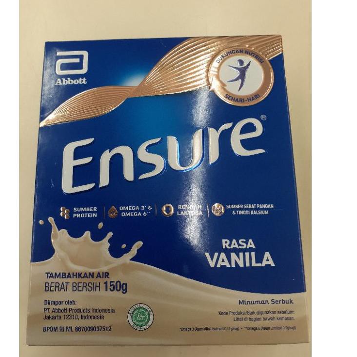 

Laris PJP0E [NEW] Susu ENSURE Vanilla 150gr (EXP DEC 22) J67 Ready