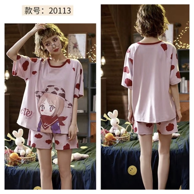 PIYAMA WANITA DEWASA SPANDEX IMPORT PREMIUM MOTIF KANCING KRAH SETELAN CELANA PANJANG SIZE L-2XL NEW COLLECTION CREAM