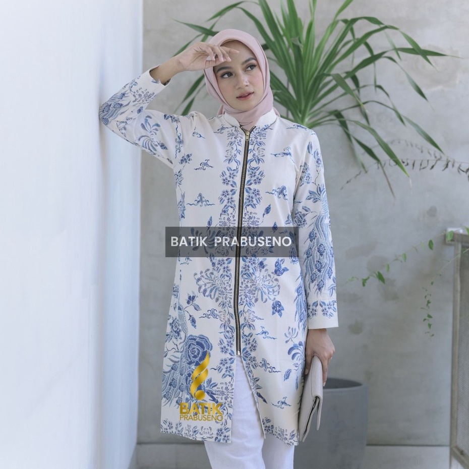 BIANCA Tunik Batik Wanita Original Prabuseno Katun Printing Full Tunik Batik Wanita Original Prabuse
