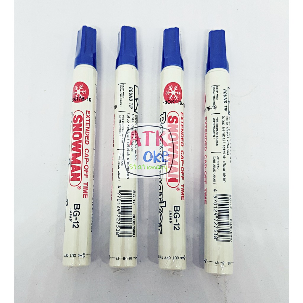 

Spidol Snowman Whiteboard Maker BG-12 ( bisa di hapus ) Biru