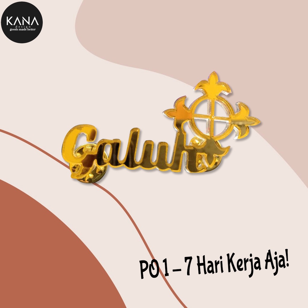 Pin Cakra Rahayu Kencana Galuh/Bros Galuh/Pin Galuh/Pin Akrilik