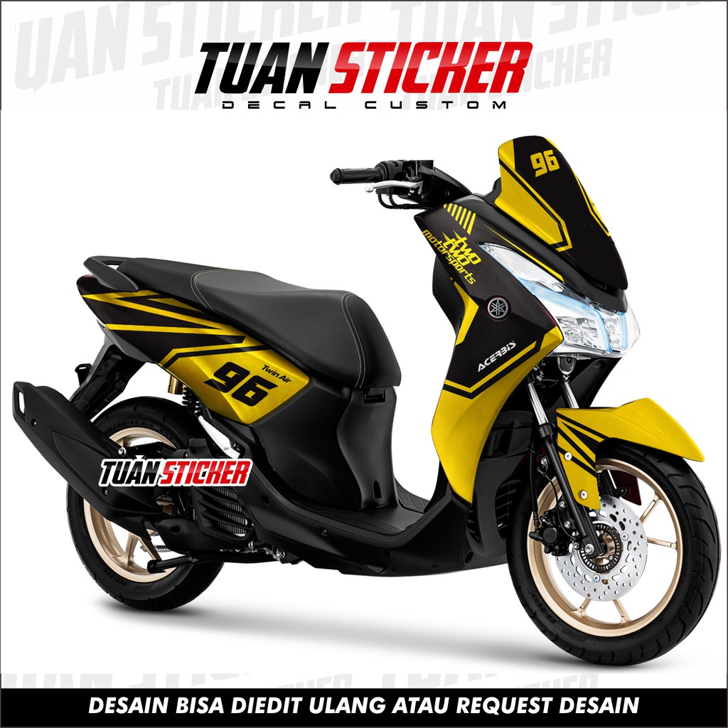 Sticker Striping Decal Yamaha Lexi, Sticker Decal Lexi, cetak sticker lexi, striping lexi ysport