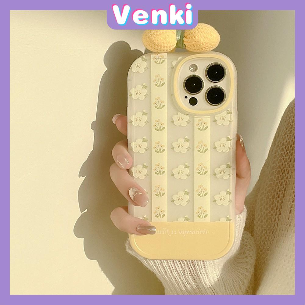 iPhone Case Silicone Soft Case Clear Case TPU Airbag Shockproof Full Coverage Protection Camera Yellow Lace Flower For iPhone 13 Pro Max iPhone 12 Pro Max iPhone 11 iPhone 7 Plus