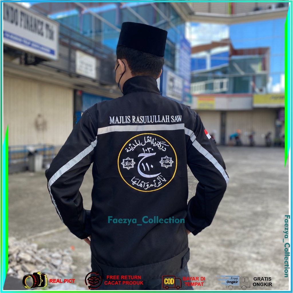 Jaket MR Majelis Rasulullah SAW DARKAH Nahdlatul Ulama NU Bahan Halus dan Adem