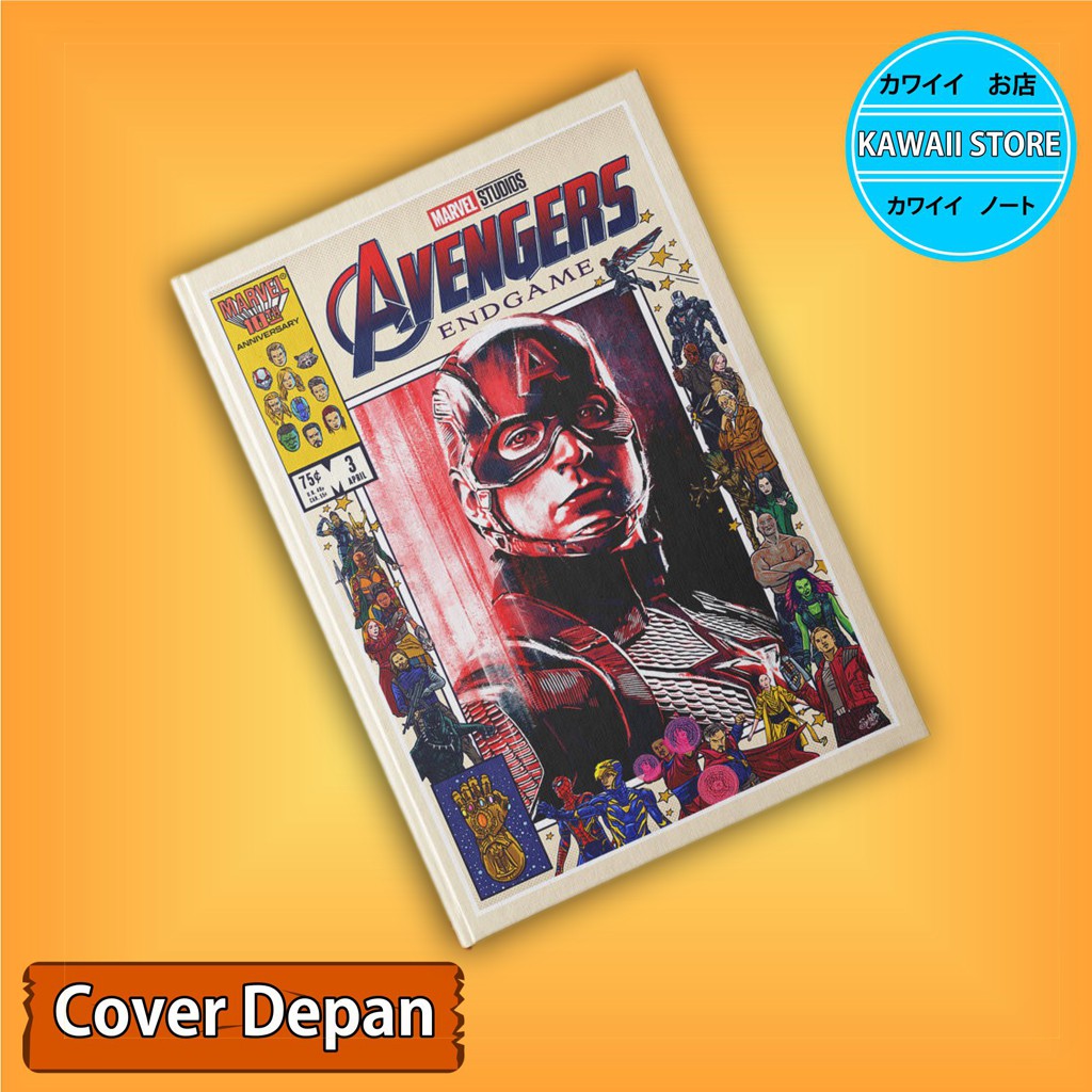 

Notebook / Pocket book Hard Cover Film Marvel Avengers CAPTAIN AMERICA uk A5 & A6 / Notes Book
