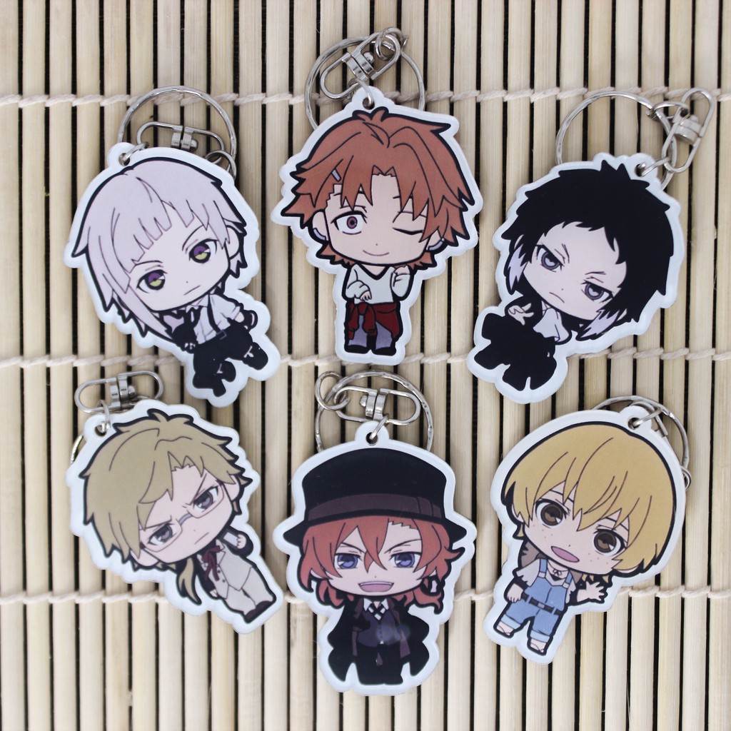 Bungo Stray Dogs Dazai Atsushi Chuya Akutagawa Gantungan Kunci Anime Akrilik Dua Sisi GC0111 YOTAKUS