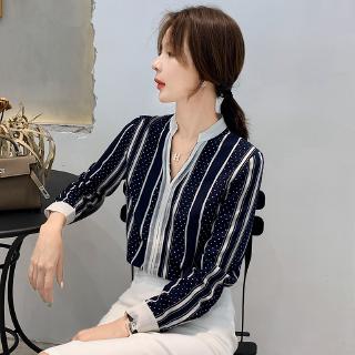 Spring Ready  Stock  Chiffon Blouse Korean  Office Long 