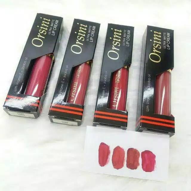 LIP CREAM ORSINI MATTE 4 WARNA