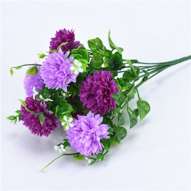 COD BUNGA DANDELION  BUNGA TANGKAI PLASTIK BUNGA ARTIFISIAL BUNGA PAJANGAN BUNGA HIASAN BT9009-UNGU