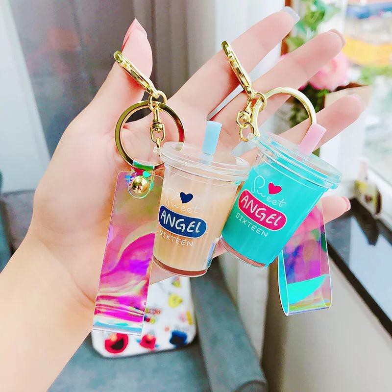 BOBA KEYCHAIN / GANTUNGAN KUNCI MILK TEA PEARL / GANTUNGAN LUCU /UNIK-4