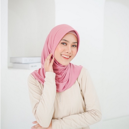 HIJAB SPORT /JILBAB SPORT BERKUALITAS HARGA TERJANGKAU / HIJAB INSTANT SPORT HIGH QUALITY | HIJAB INSTANT SPORT | HIJAB VOLLY HIGHG QUALITY-DUSTY PINK