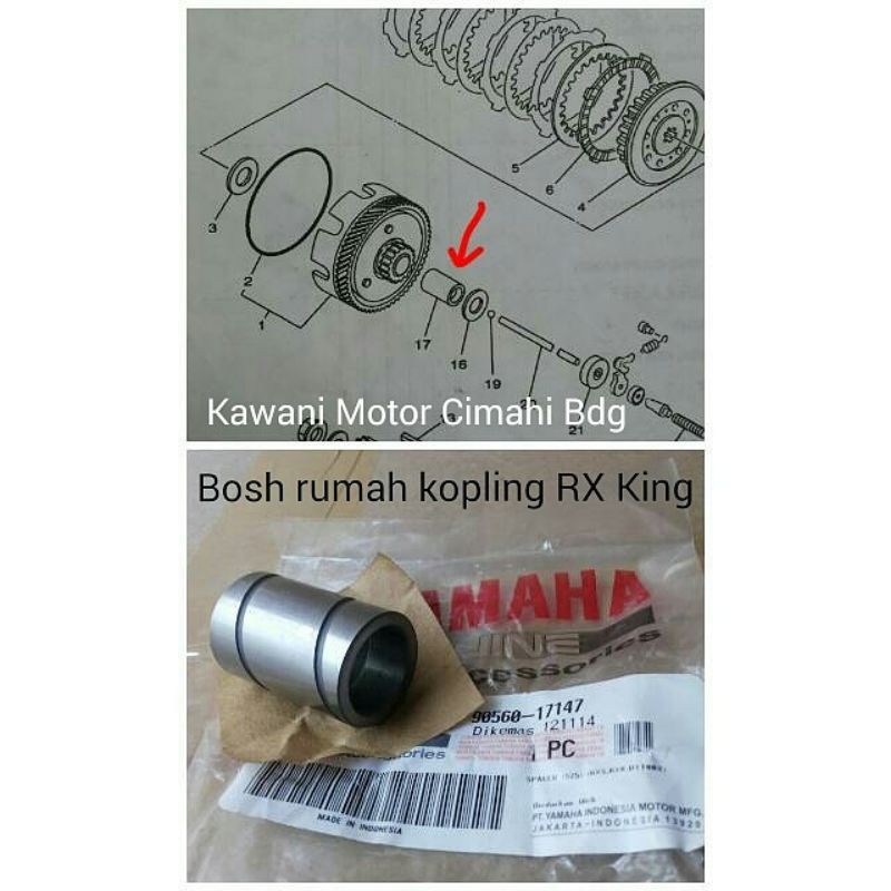 Bosh rumah kopling RX KING ORIGINAL YGP