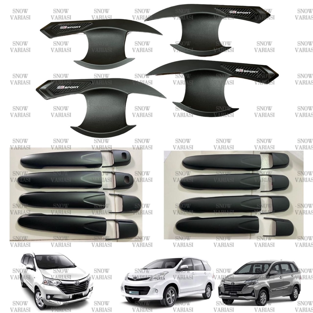 Paket Outer Handle Avanza Xenia Veloz 2012 2014 2016 2018 2021 GR Sport Hitam