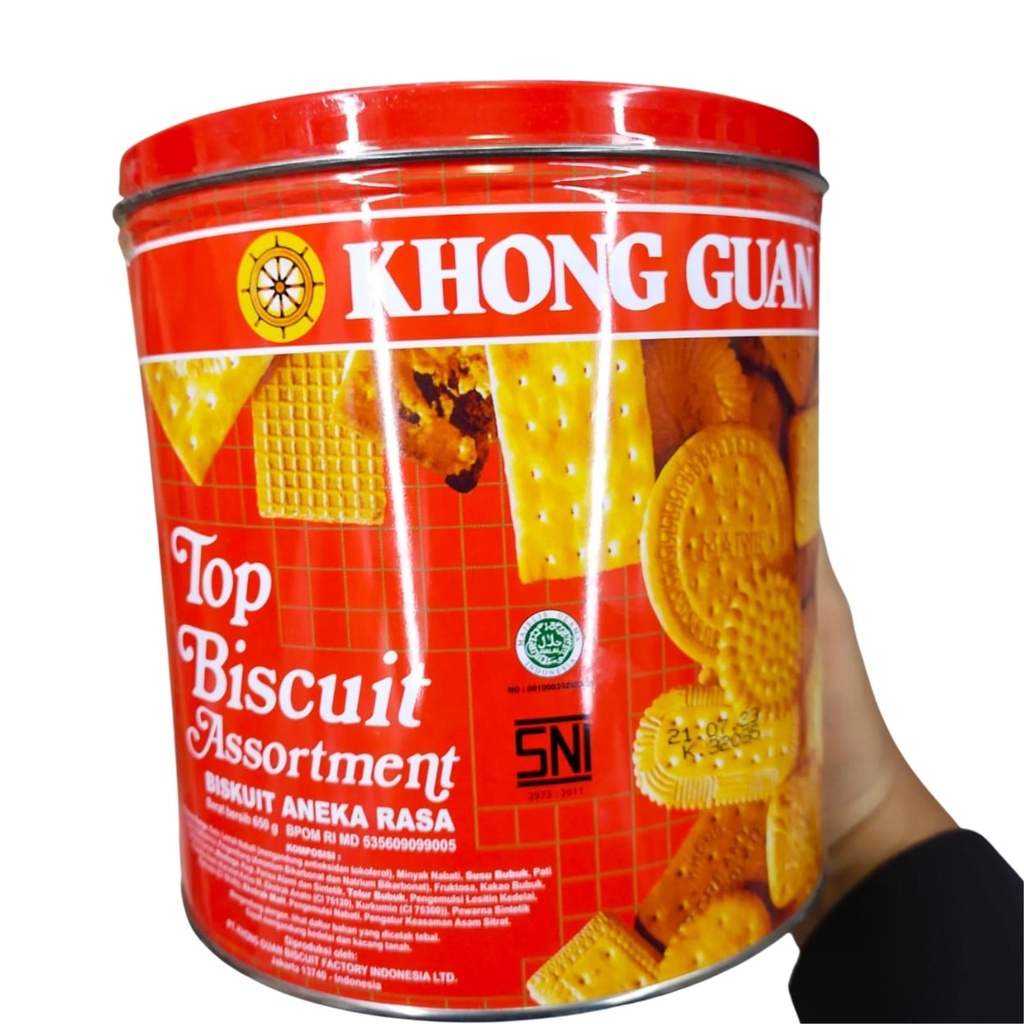 

Khong Guan Top Biscuit Assortment 650gr Biskuit Roti Kue Kering Kaleng