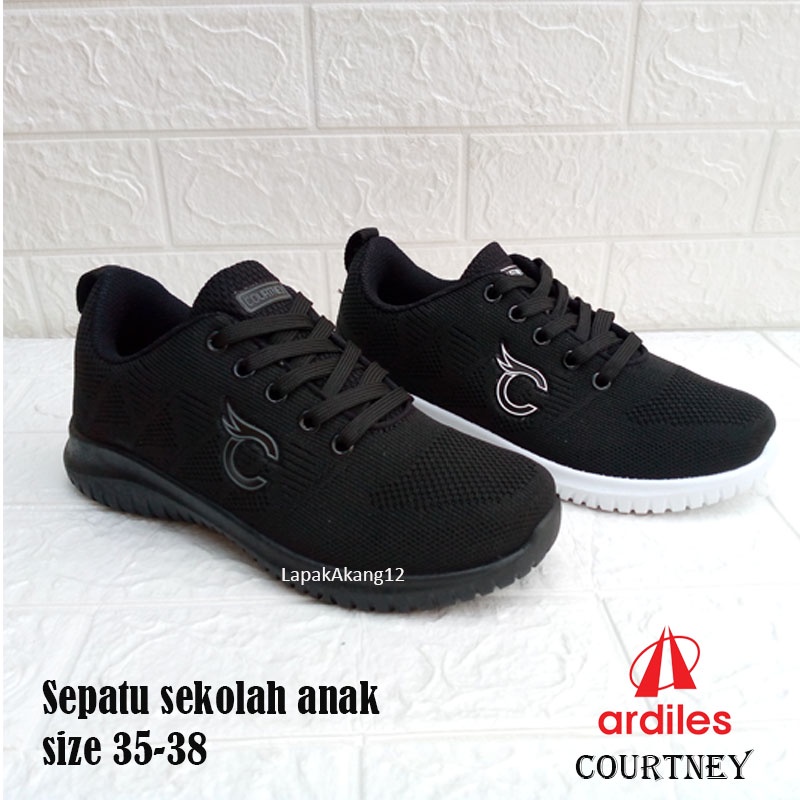 PROMO Sepatu sekolah Ardiles Courtney / Sepatu Anak-anak / Sepatu Sekolah Anak / Sepatu Hitam Polos / Sepatu Sekolah / Fashion Anak-anak/Sepatu Courtney/Sepatu Ardiles