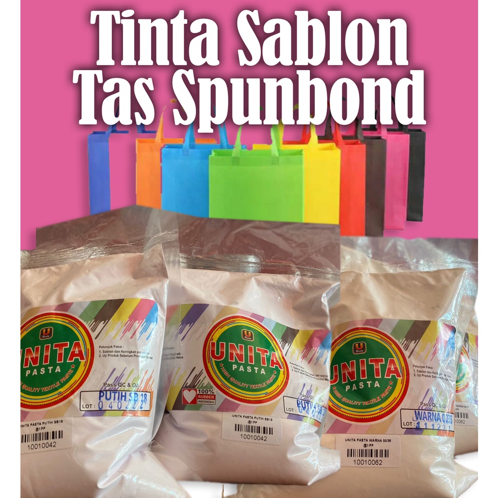 

Tinta RUBBER GL Pasta UNITA UNIMATE Tas Spunbond kemasan 1kg