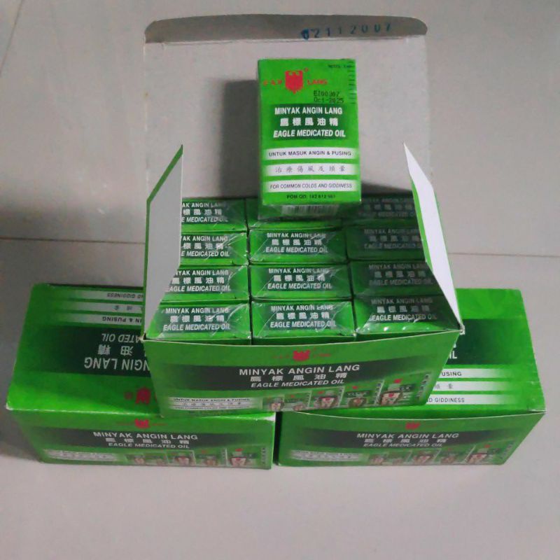 Minyak angin menthol oil mamo cap lang 3 ml 10 ml masuk angin pusing pilek mual mabuk jalan caplang