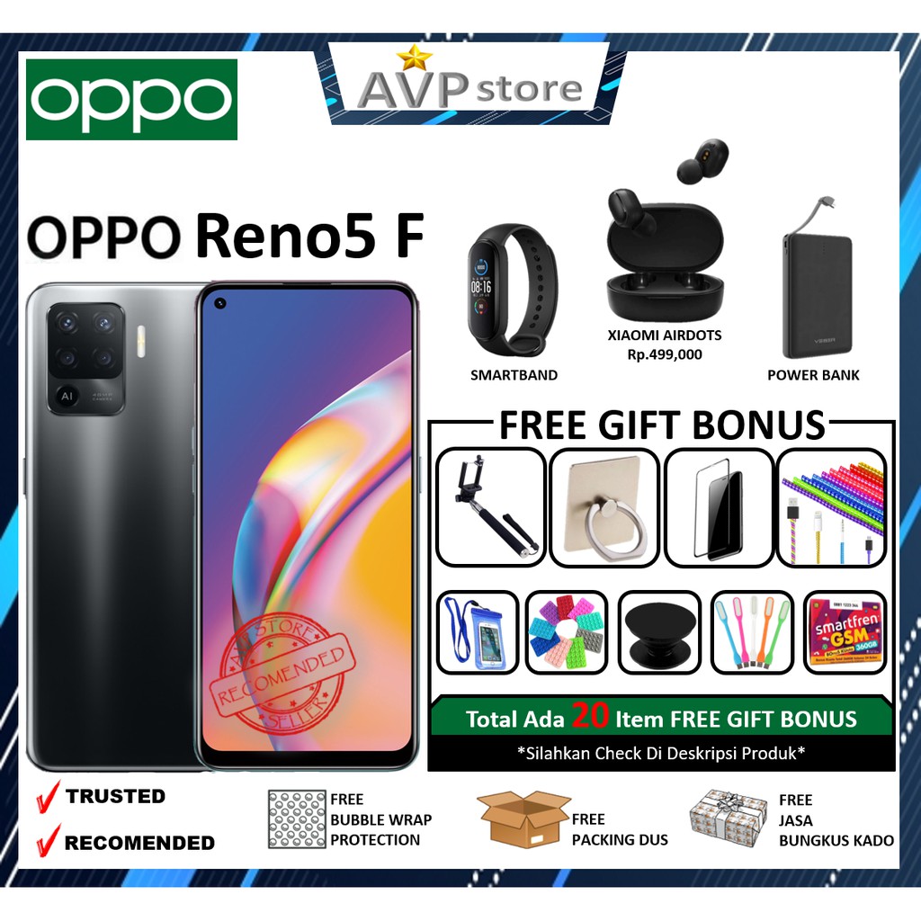 OPPO RENO 5F 8/128 RENO5 F 8/128 RENO 5 F RENO5F GARANSI RESMI INDONESIA