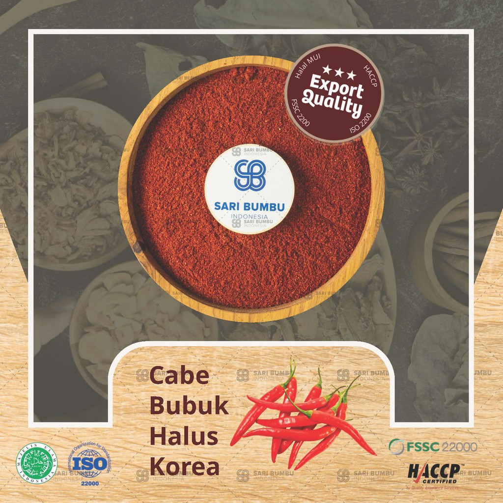 

Cabe Bubuk Halus Korea / Gochugaru Powder