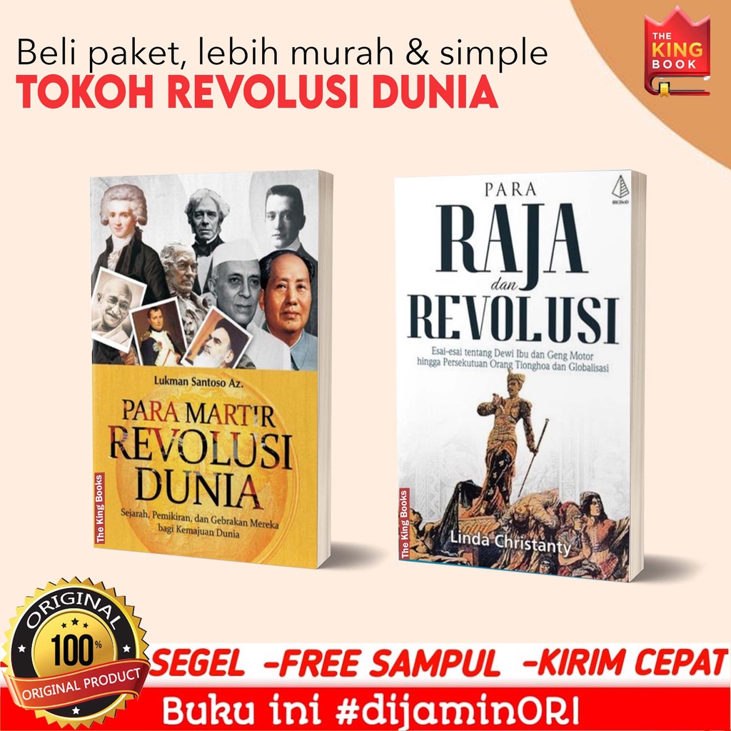 paket 2 buku para raja dan revolusi para martir revolusi dunia