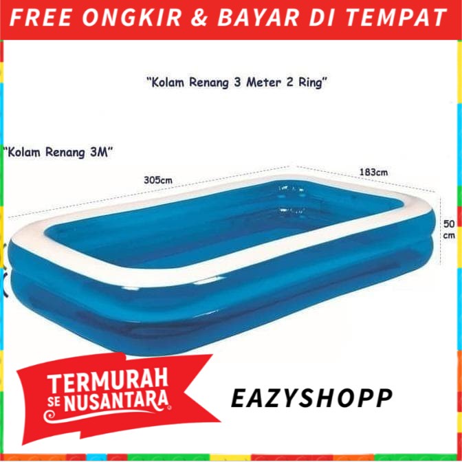 Kolam Renang Anak Laki Perempuan dan Keluarga Kisubo Jumbo Besar 3M