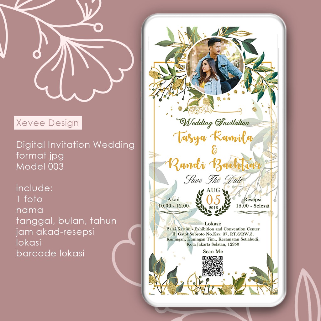  DENGAN FOTO TERMURAH UNDANGAN  DIGITAL E INVITATION 