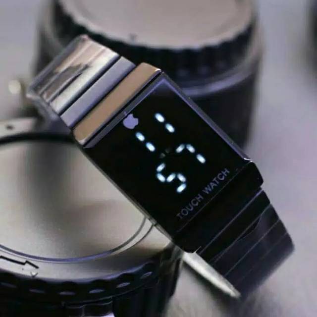 Jam Tangan Murah Pria Wanita APPLE TOUCH FLAT IPHONE LED / AP013
