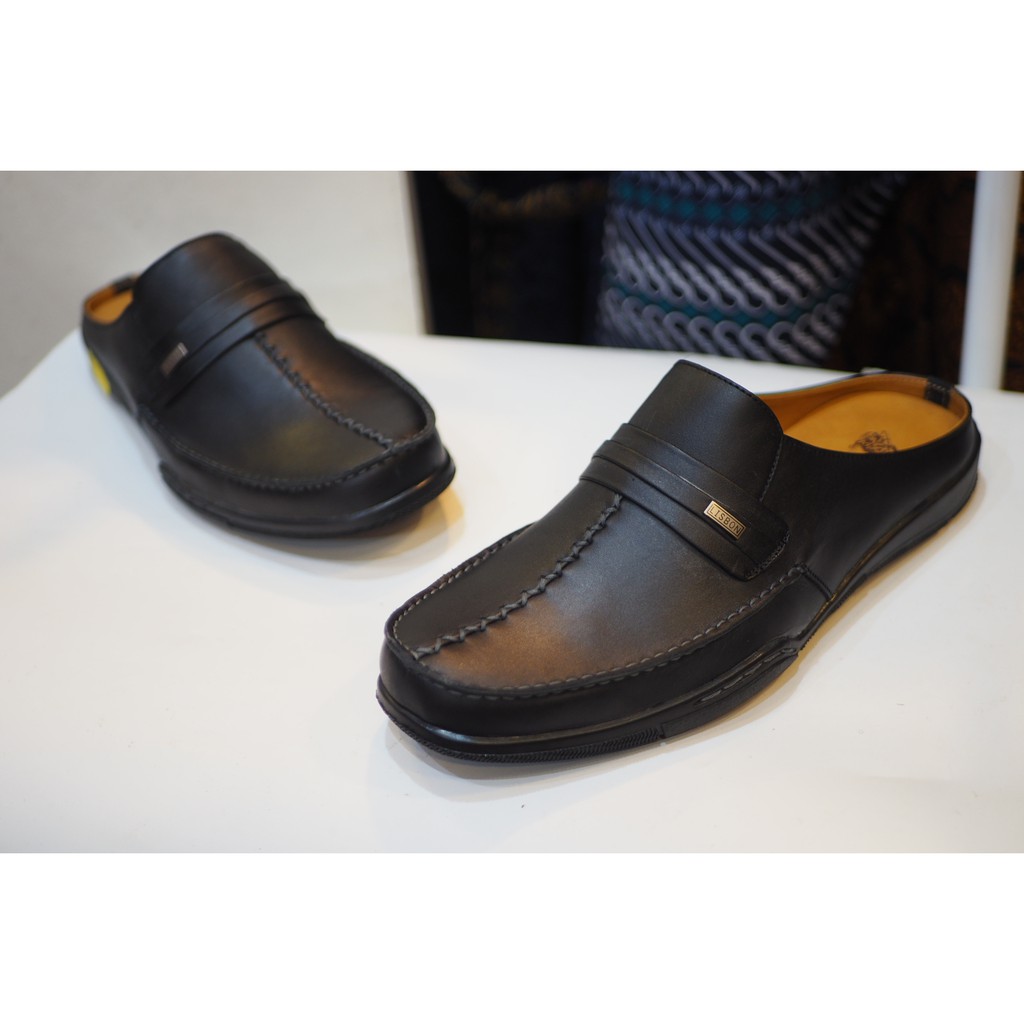 SEPATU SANDAL PRIA KULIT PREMIUM LISBON PB55 COD TERMURAH