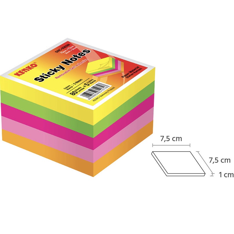 

STICK NOTE CUBE SNC-0303N Cube - Neon Color