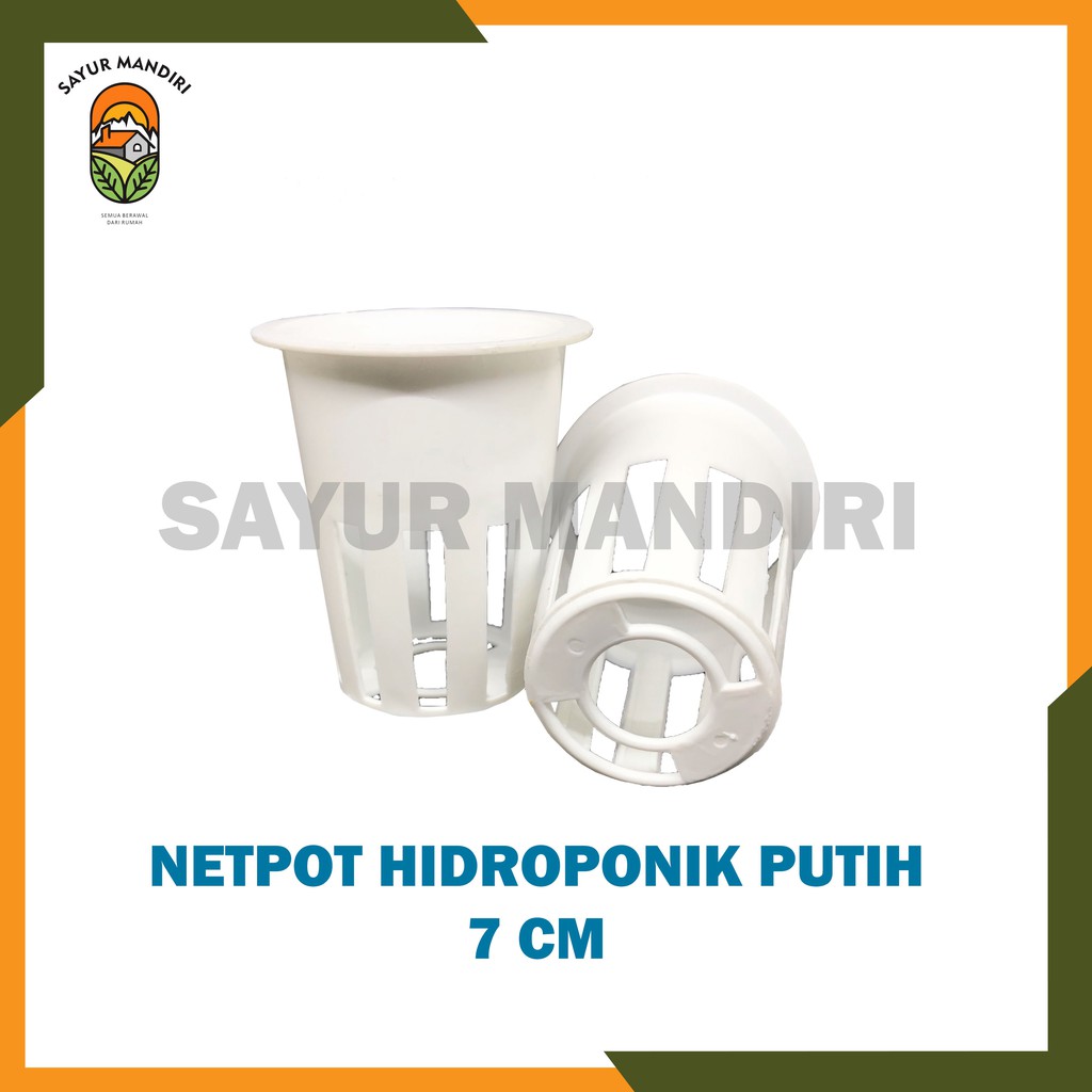 Netpot Putih Ukuran 7 cm