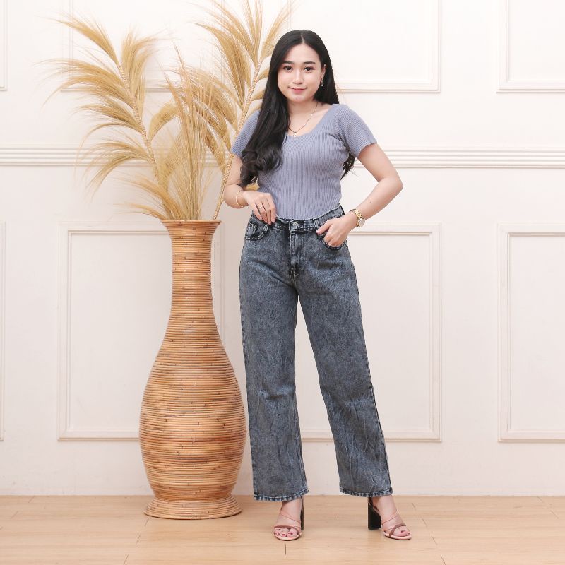 BF CELANA BAWAWAHAN HIGHWAIST WANITA//KULOT HITAM//KULOT PUTIH ji