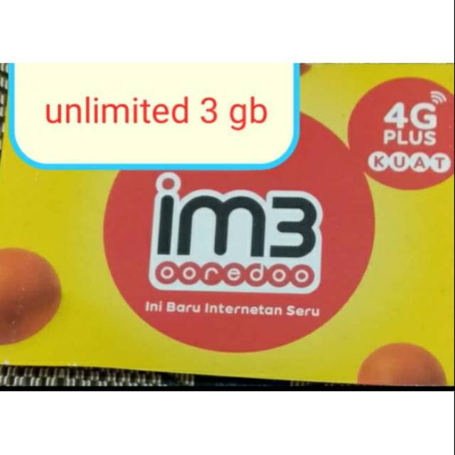 KARTU PERDANA UNLIMITED 3GB