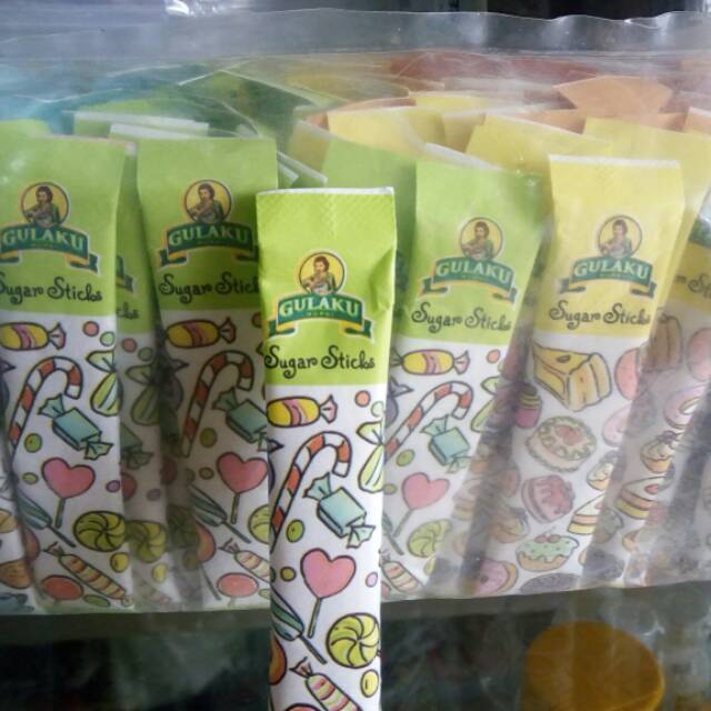 

Gula pasir stick 8gram GULAKU - 1pack isi 250pack x 8gr