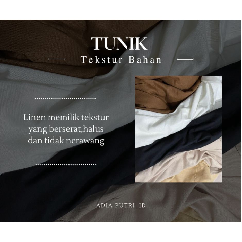 Long Tunik Fashion Wanita Terbaru Gamis Linen