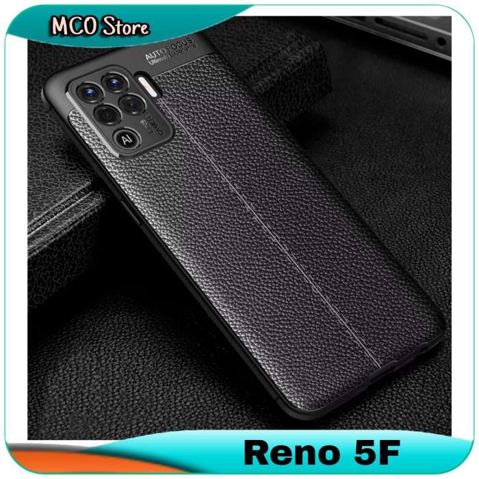 Casing Oppo Reno 5F 5 F Soft Leather Case Silikon Cover