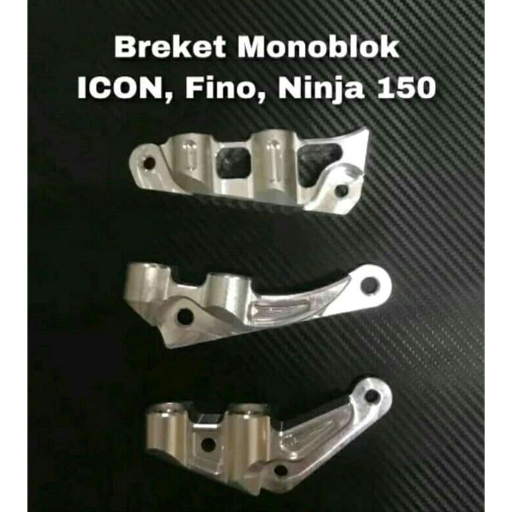 Braket Kaliper Monoblok 4 Piston Nissin Brembo Mio Fino Ninja Vi