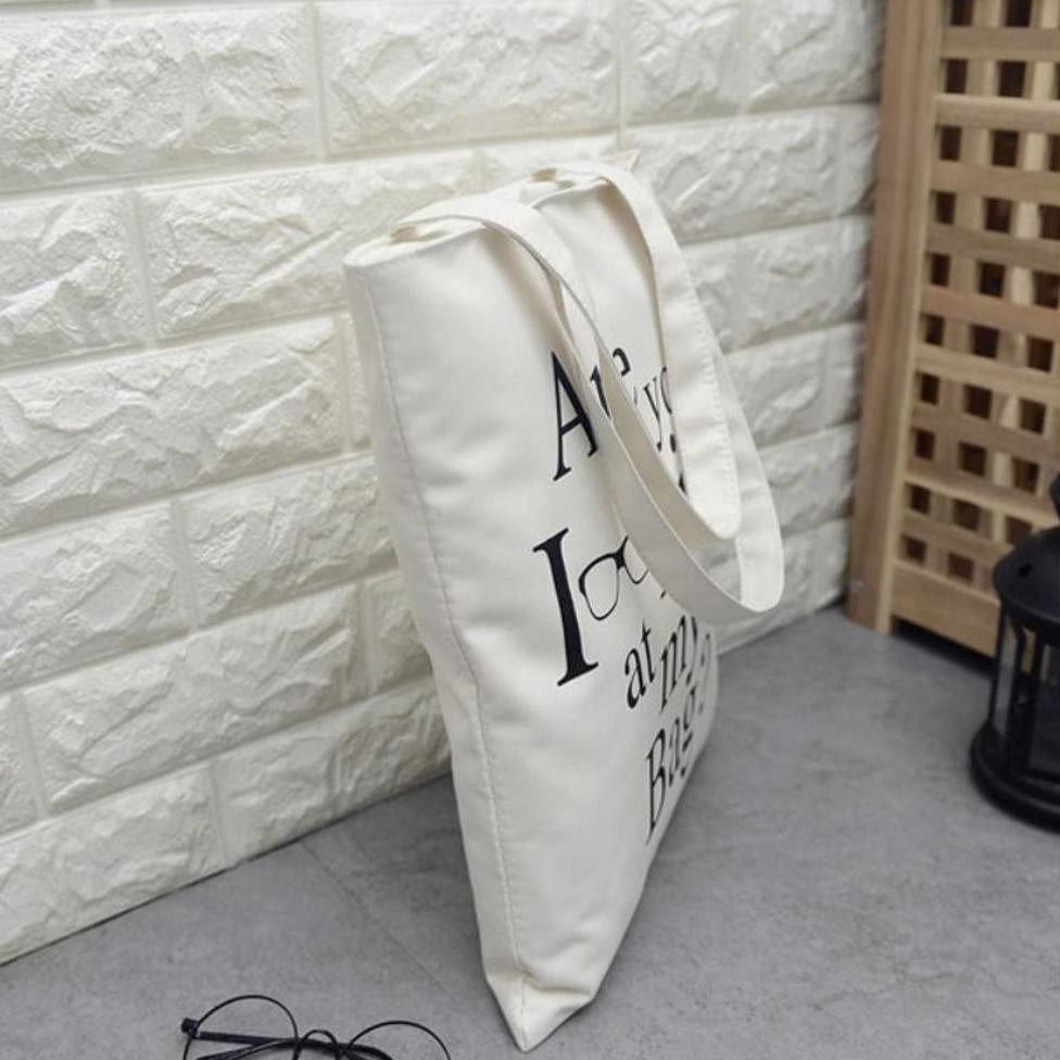 (PROMO) TOTE BAG TAS SELEMPANG SELEMPANG SLING BAG WANITA KECIL TAS KOREA PUTIH SIMPLE WHITE TOTE