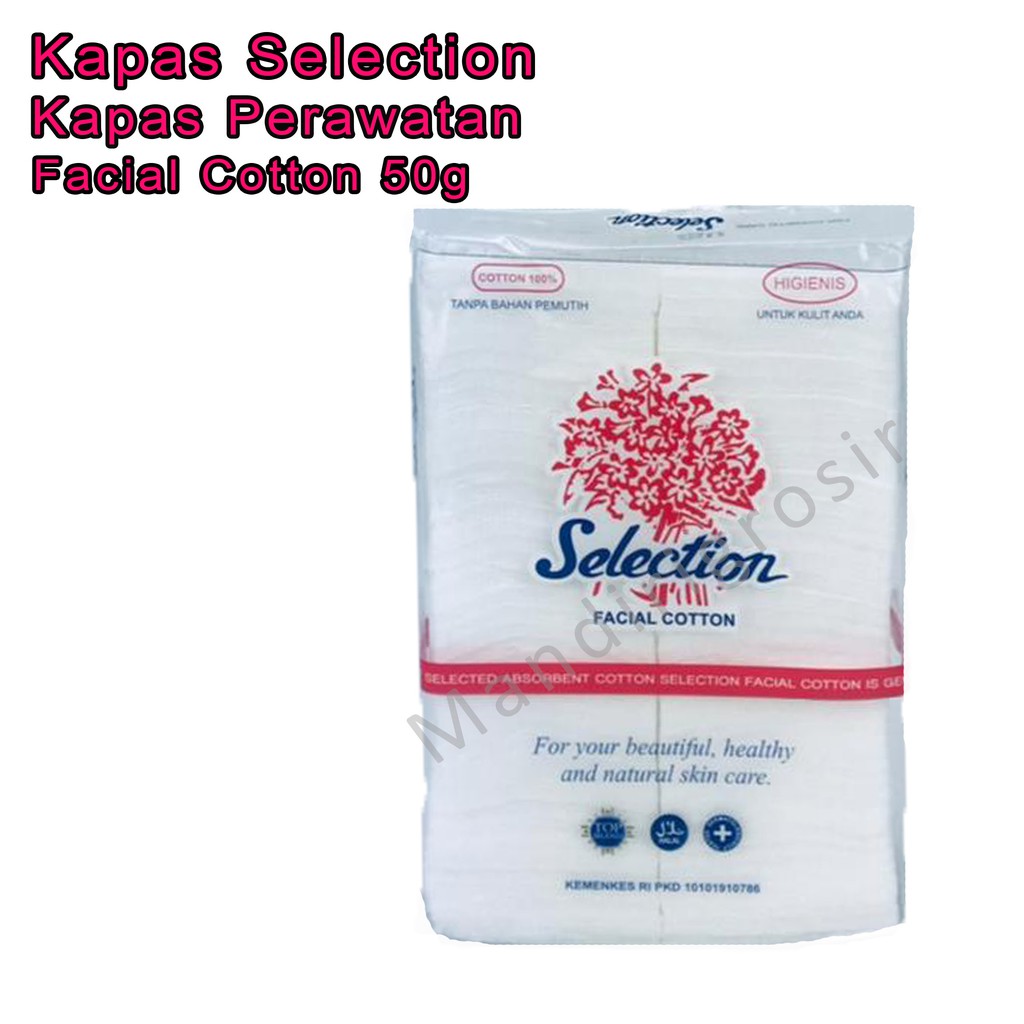 Perawatan wajah  * Facial Cotton * Kapas Selection * 50g