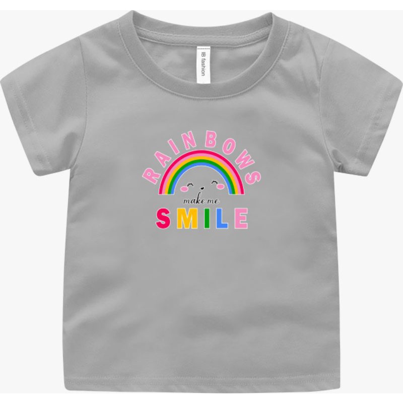 Kaos Anak Unisex Rainbow Baju Anak Umur 2 sampai 10tahun Kaos Anak Murah Atasan Anak perempuan