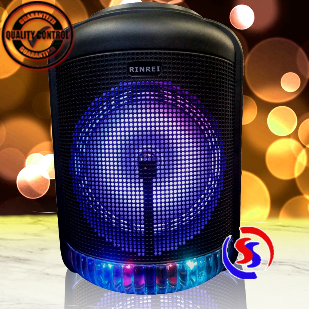 Speaker Portable Rinrei SR-8899R 8inch Speaker Karaoke Bluetooth