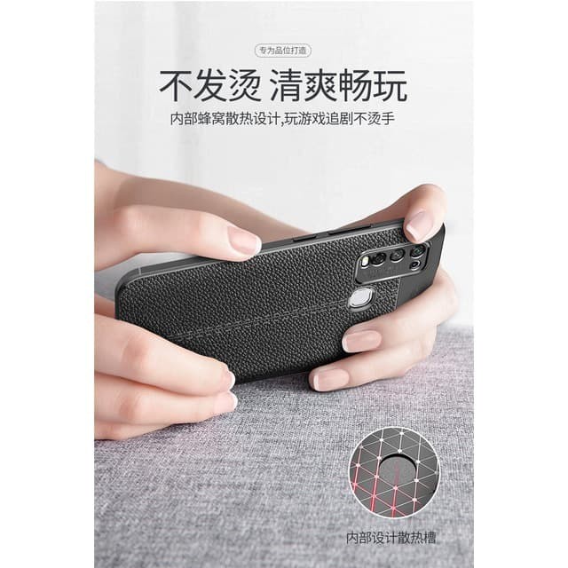 INFINIX HOT 8 / HOT 9 / HOT 9 PLAY SOFT CASE AUTOFOCUS LEATHER