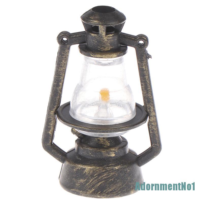 [AdornmentNo1]1Pc 1:12 1:6 Dollhouse miniature retro oil lamp doll house accessories toys