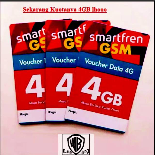 Voucher Kuota Data  Smartfren 4gb