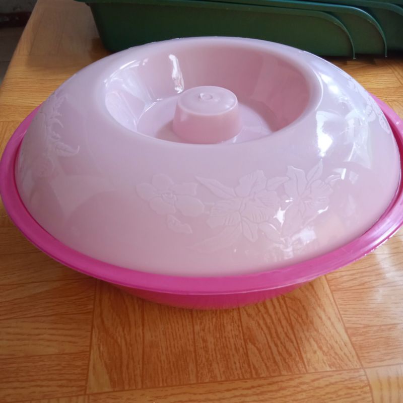 baskom tutup motif bunga