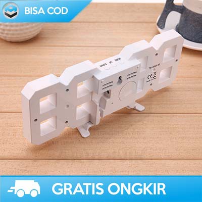 JAM MEJA DIGITAL LED AESTHETIC DEKORASI KAMAR TAFFWARE TS-S60-W ALARM